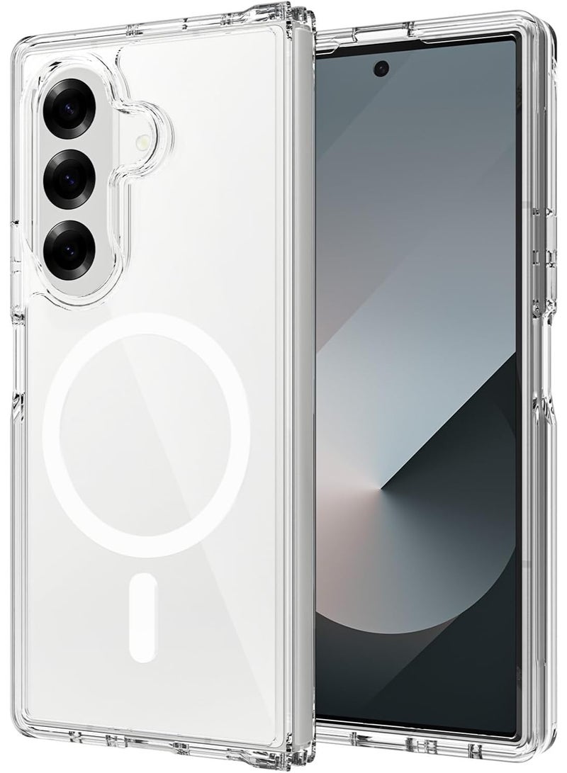 Samsung Galaxy Z Fold 7 Case Cover Clear Magnetic Cover Compatible with MagSafe For Z Fold 7 Slim Fit Crystal Transparent Cover For Samsung Galaxy Z Fold 7  - Image 1