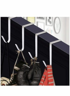 SYOSI Over the Door Hook, 6 Pack Sturdy Metal Hook Fitting Two Sized Doors Hangers and The Hooks for Hanging Clothes Towels Coats More  - Image 2