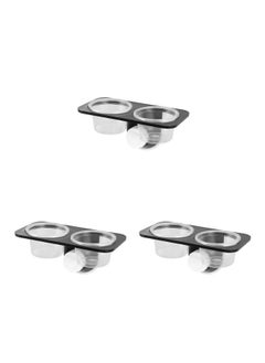 POPETPOP POPETPOP 3 Pcs Reptile Double Dish with Suction Cup, Gecko Feeding Bowl, Crested Gecko Food Dish, Lizard Feeding Ledge Bowls, Tortoise Water Dish, Reptile Food Bowl  - Image 1