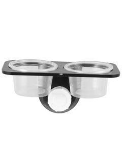 POPETPOP POPETPOP 3 Pcs Reptile Double Dish with Suction Cup, Gecko Feeding Bowl, Crested Gecko Food Dish, Lizard Feeding Ledge Bowls, Tortoise Water Dish, Reptile Food Bowl  - Image 5
