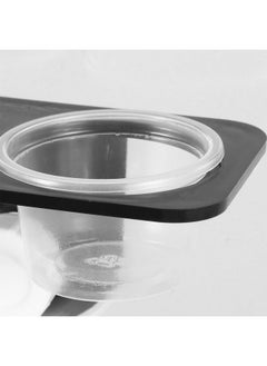 POPETPOP POPETPOP 3 Pcs Reptile Double Dish with Suction Cup, Gecko Feeding Bowl, Crested Gecko Food Dish, Lizard Feeding Ledge Bowls, Tortoise Water Dish, Reptile Food Bowl  - Image 4
