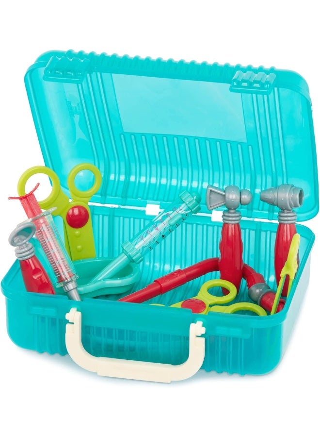 BATTAT Deluxe Doctor Kit – Pretend Play Doctor Set For Kids 3 Years + (11-Pcs), Blue - Image 3