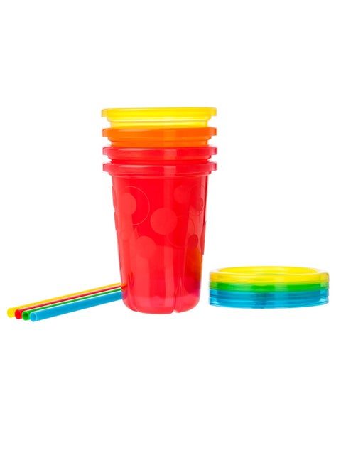 Take and Toss 10oz Straw Cups Pack of 4