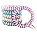 BIHRTC 6PCS Spiral Bracelet Wrist Keychains Elastics Coils Wristband Key Chain Bracelets Plastic Spring Flexible Spiral - Image 2