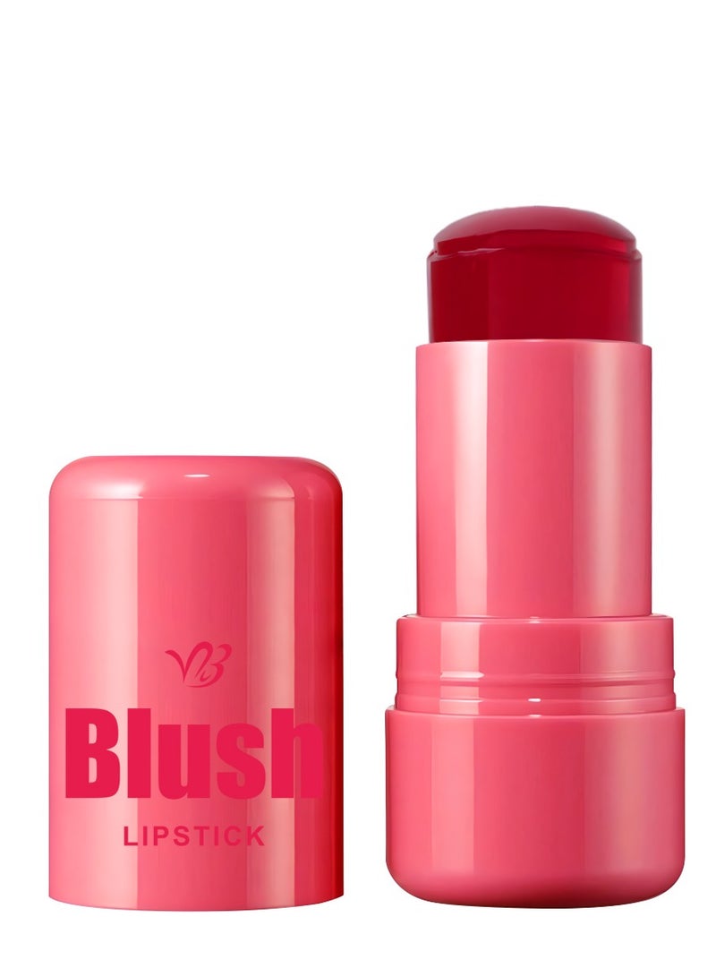 فايبلي كريم أحمر الخدود جيلي بلاش ستيك للخدود والعينين والشفاه من أجل تفتيح البشرة، أحمر الخدود طبيعي مع مقاوم للماء والعرق، مكياج عاري متعدد الاستخدامات، أحمر خدود كريمي 01RED - Image 2