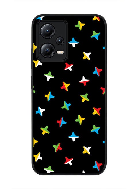 Rugged Black edge case for Poco X5 / Redmi Note 12 5G Slim fit Soft Case Flexible Rubber Edges Anti Drop TPU Gel Thin Cover - Twofaced Ex's