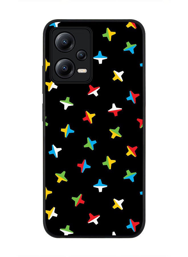 Stylizedd - Rugged Black edge case for Poco X5 / Redmi Note 12 5G Slim fit Soft Case Flexible Rubber Edges Anti Drop TPU Gel Thin Cover - Twofaced Ex's - Image 1