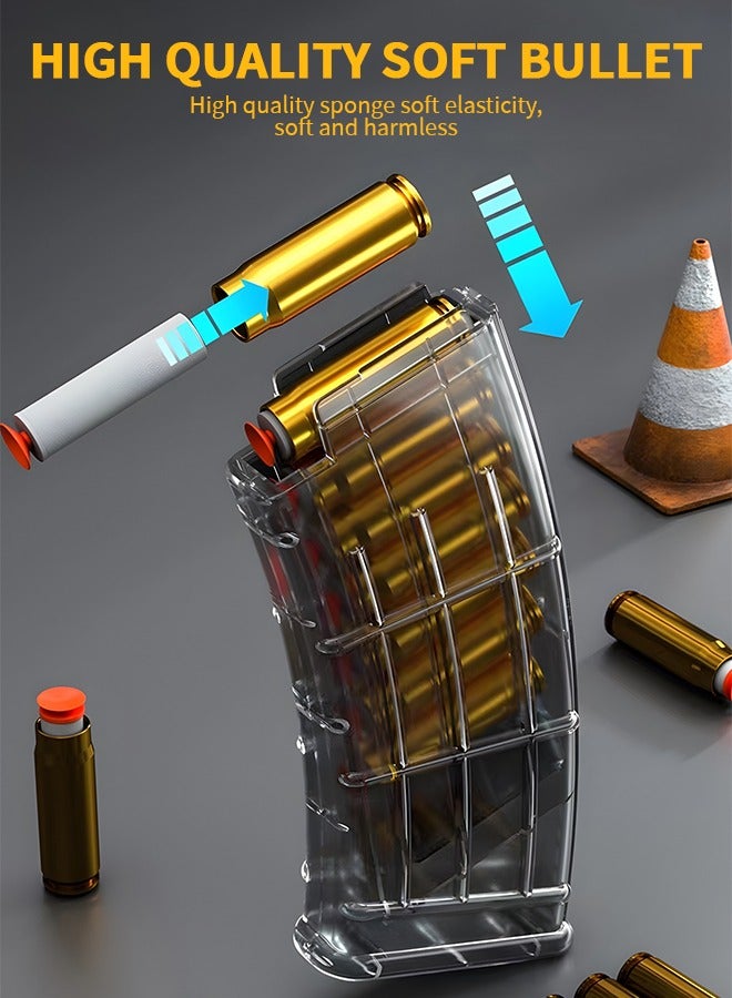 GROIC بندقية لعبة رصاص ناعمة، بندقية بلاستر AK47، بندقية لعبة بتأثير مرآة مزدوج، لعبة DIY مع ملحقات غنية، ألعاب إطلاق النار للأطفال، هدايا عيد ميلاد للأطفال - Image 3