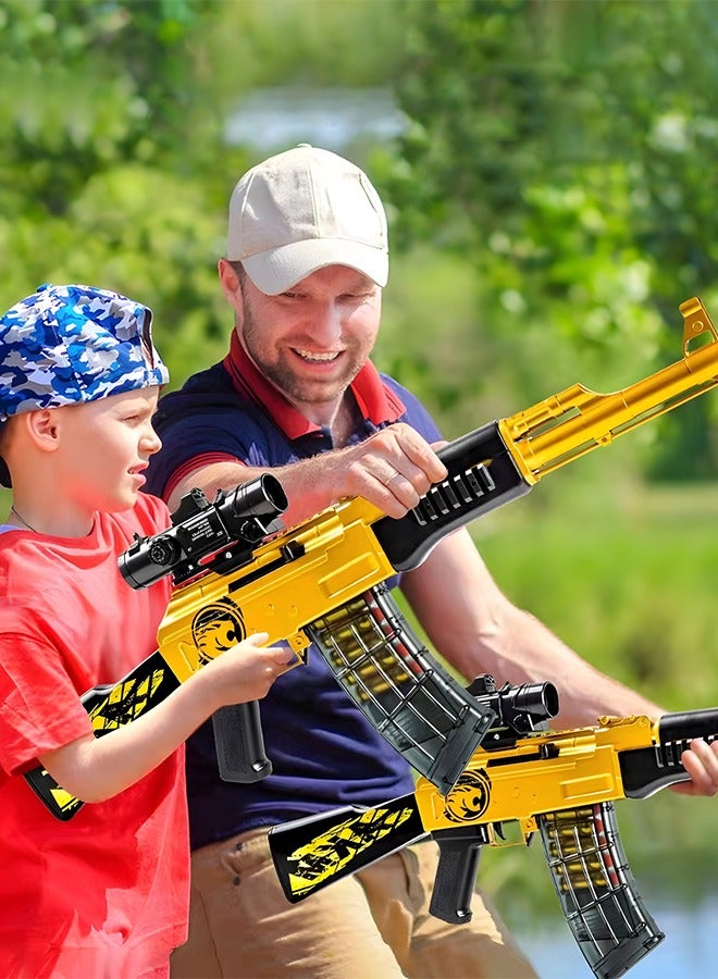 GROIC بندقية لعبة رصاص ناعمة، بندقية بلاستر AK47، بندقية لعبة بتأثير مرآة مزدوج، لعبة DIY مع ملحقات غنية، ألعاب إطلاق النار للأطفال، هدايا عيد ميلاد للأطفال - Image 5