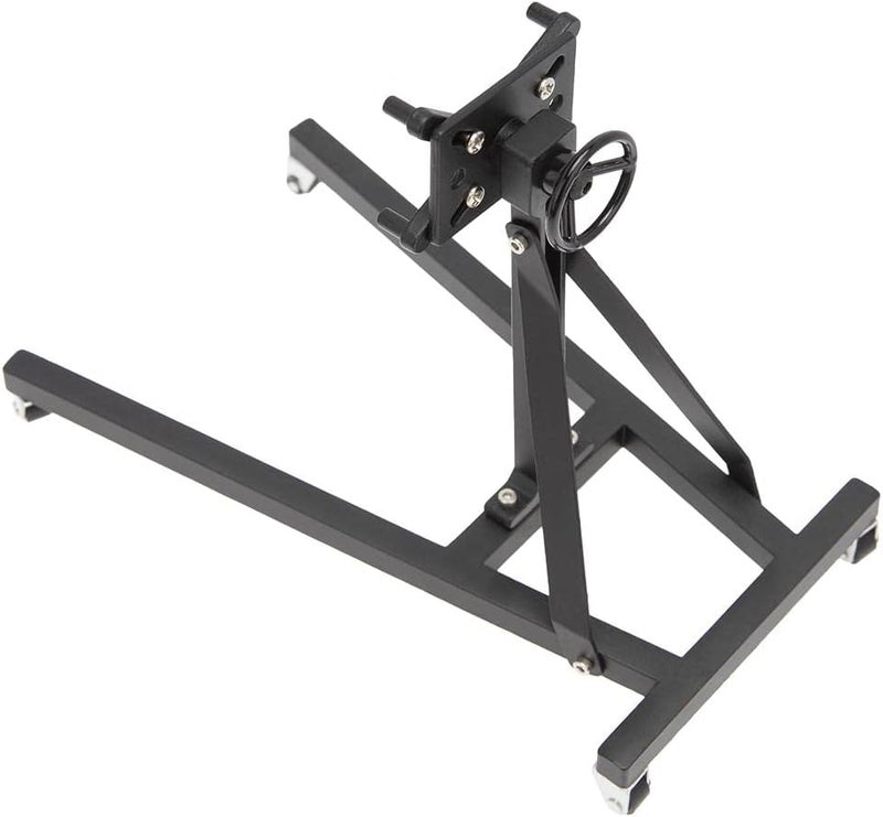 klarako Rotatable Simulated Stainless Steel V8 Motor Engine Flip Maintenance Repair Bracket Stand Lightweight Accessory  Black - Image 3