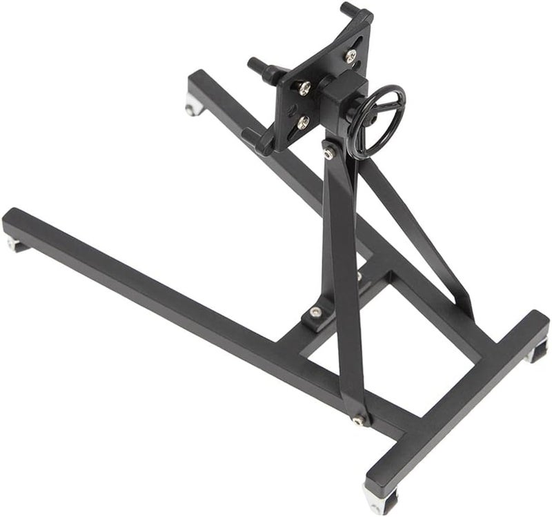 klarako Rotatable Simulated Stainless Steel V8 Motor Engine Flip Maintenance Repair Bracket Stand Lightweight Accessory  Black - Image 1