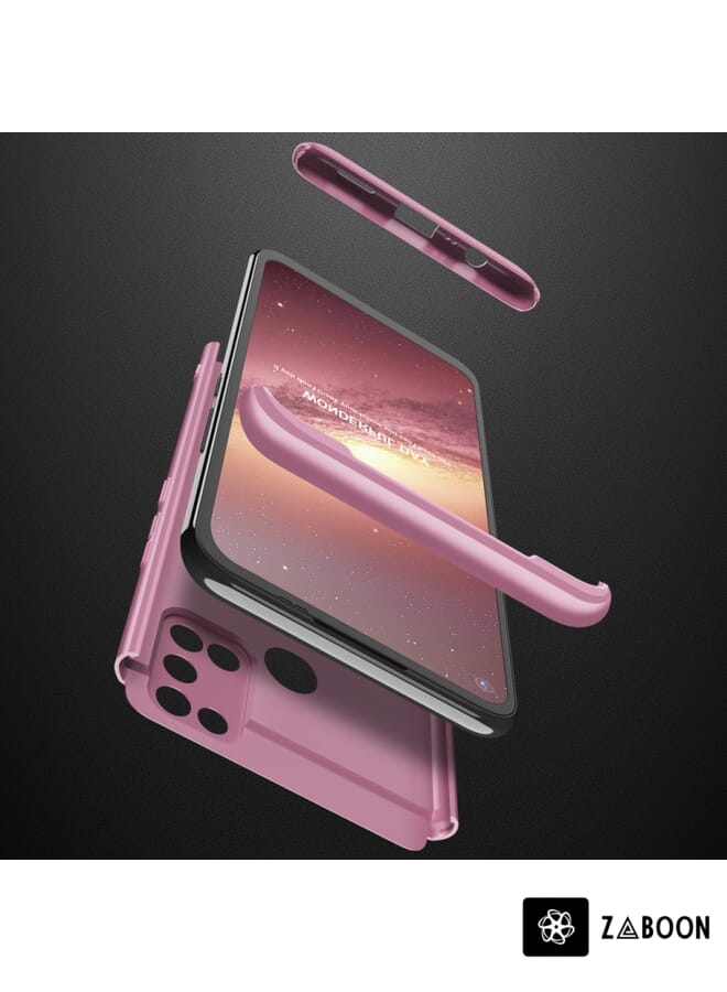 Zaboon Protective Case Cover For OPPO Realme 7i / C17 GKK Three Stage Splicing Full Coverage PC Case - Image 4