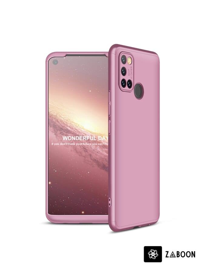 Zaboon Protective Case Cover For OPPO Realme 7i / C17 GKK Three Stage Splicing Full Coverage PC Case - Image 2