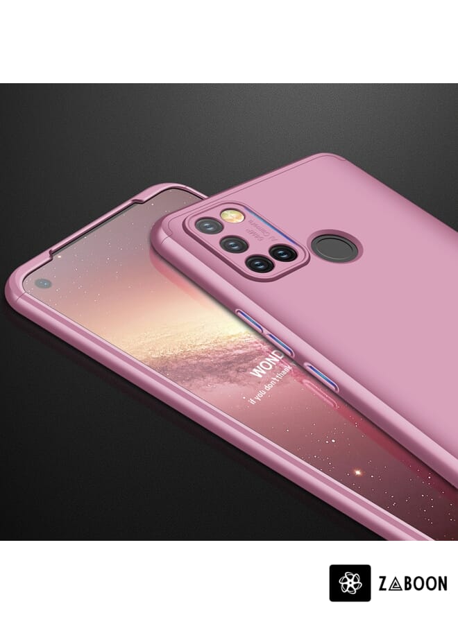 Zaboon Protective Case Cover For OPPO Realme 7i / C17 GKK Three Stage Splicing Full Coverage PC Case - Image 3