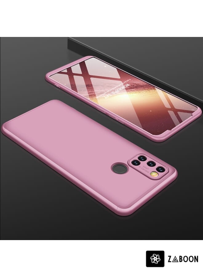 Zaboon Protective Case Cover For OPPO Realme 7i / C17 GKK Three Stage Splicing Full Coverage PC Case - Image 1