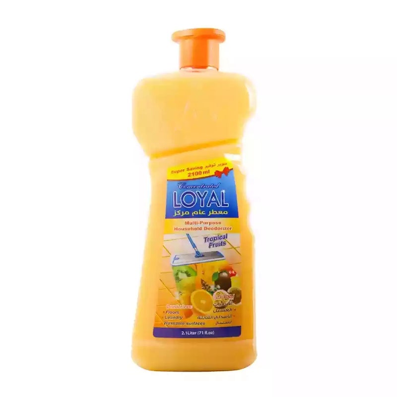 لويل مركز معطر منزلي متعدد الاستخدامات برائحة الفواكه الاستوائية - عبوة توفير فائقة 2100 مل
