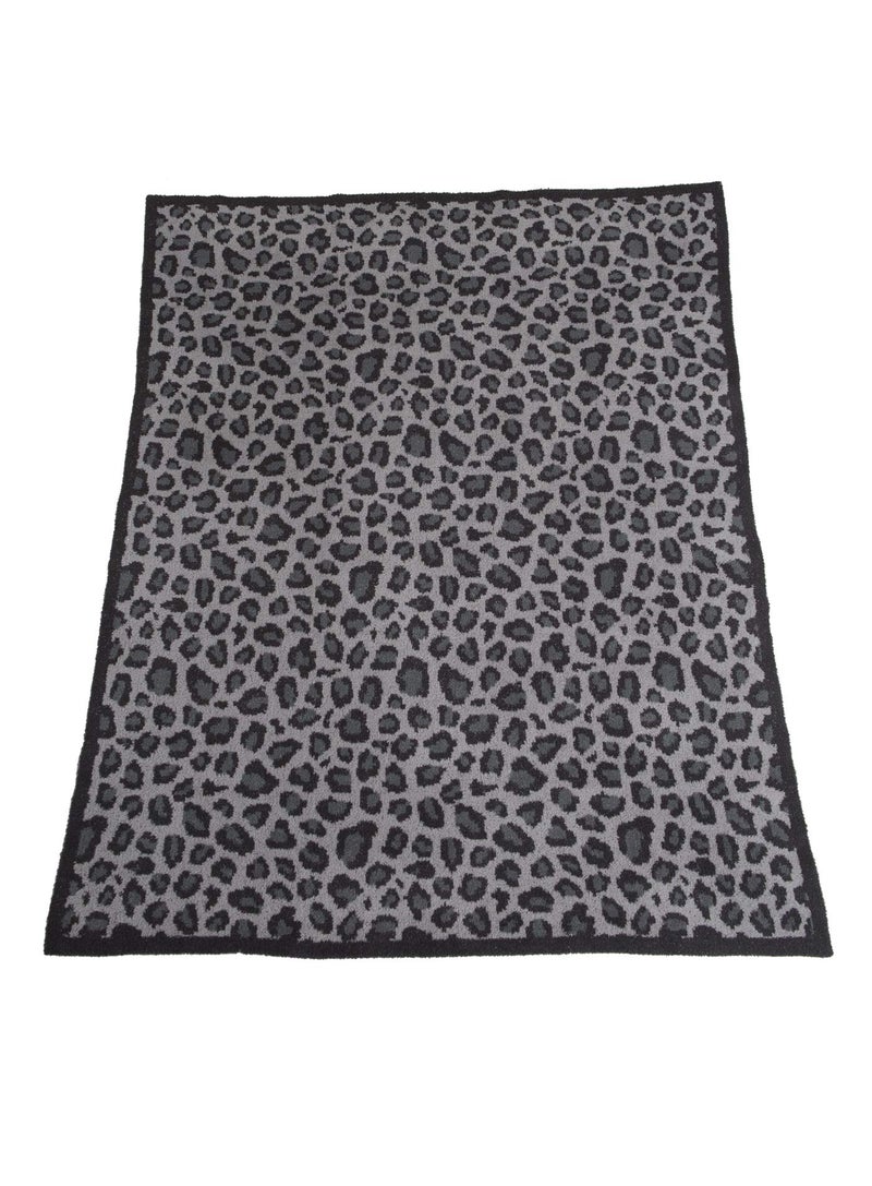 Barefoot Dreams CozyChic Safari Blanket Dove Gray Multi - Image 4