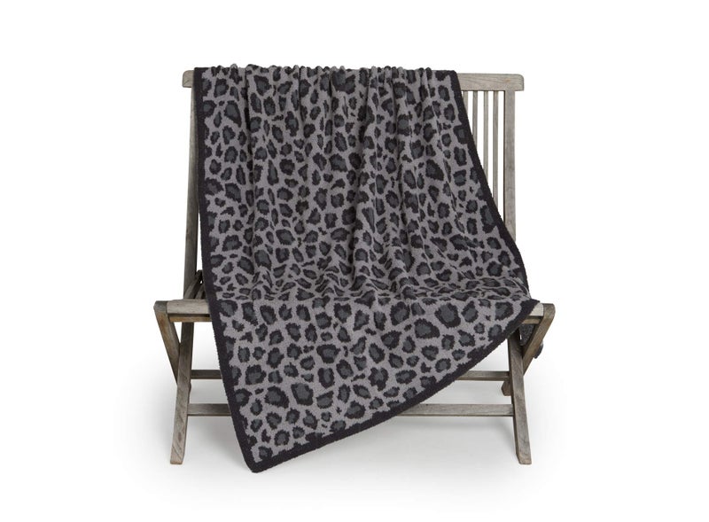 Barefoot Dreams CozyChic Safari Blanket Dove Gray Multi - Image 2