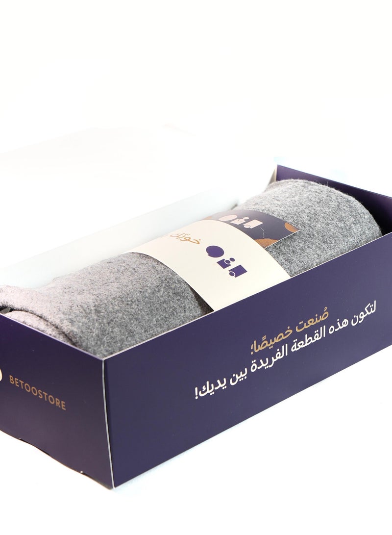 شال بتو الكشميري - رصاصي - Image 5