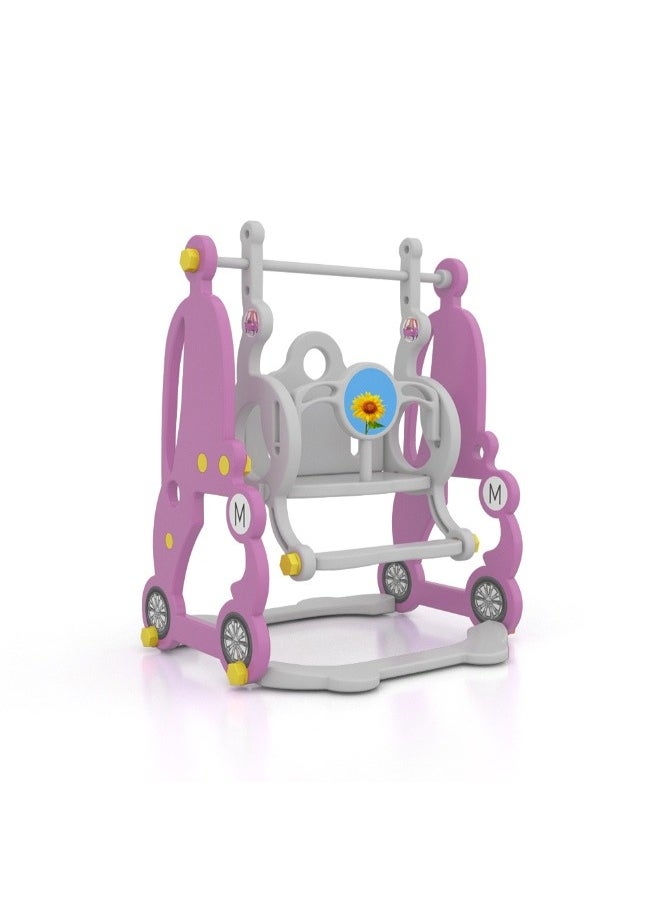 Dreeba - Dreeba 3-in-1 Kids Slide and Swing playset with Basketball Hoop - Image 1