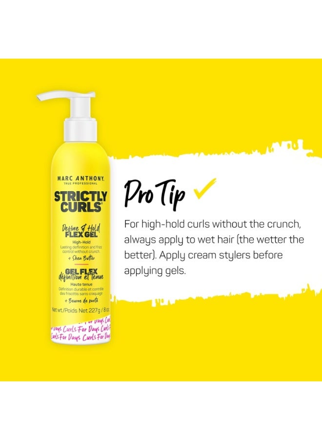 مارك أنتوني جل تصفيف الشعر ديفاين آند هولد فليكس من مارك أنتوني، لتجعيدات دقيقة - تجعيدات متوسطة إلى خشنة - تثبيت قوي، تحكم طويل الأمد في التجعد ولمعان إضافي مع زبدة الشيا - منتجات شعر مضادة للتجعد للنساء - Image 3