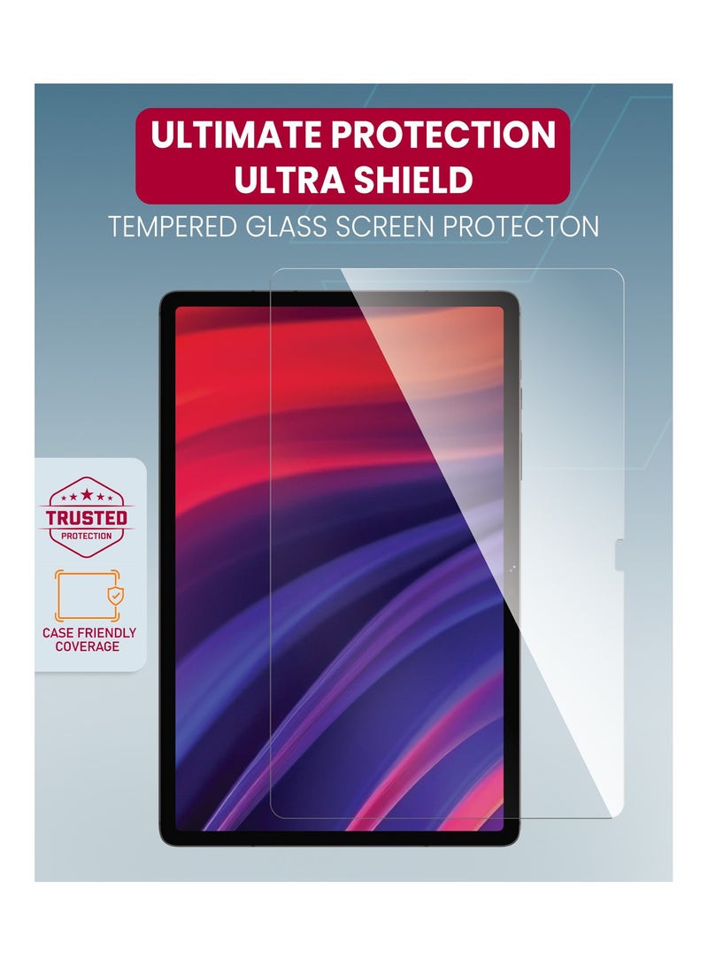 Moxedo Ultra Shield Tempered Glass Screen Protector HD Clear 9H Hardness Micro Curved Edges with Installation Guide Compatible with Samsung Tab S8 Plus 12.4 inch - Image 2