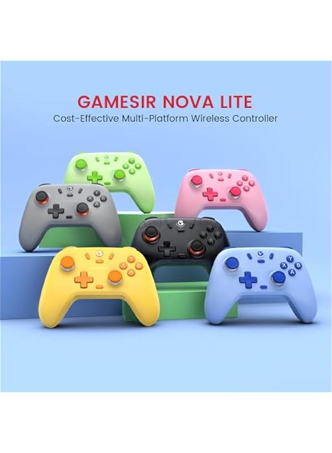 Nova Lite 2.4g Wireless Controller for Windows PC, iPhone, Android, Switch  Steam Deck, Bluetooth Controller Gamepad with Hall Effect Trigger,Turbo,Rumble Vibration (Blue) - Image 4