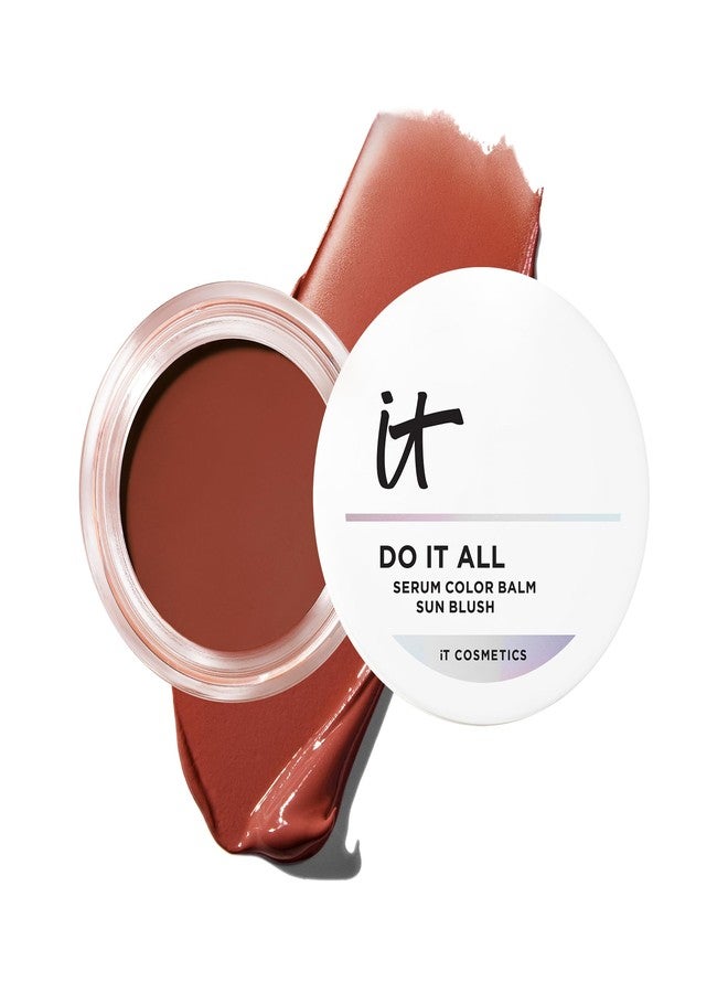 IT Cosmetics Do It All Serum Color Balm Sun Cream Blush & Bronzer, Sun Rush - Blendable & Buildable, Lift, Reshape, All-Over Color, 24HR Hydration, Hyaluronic Acid, Peptides & Vitamin E - 0.63 oz - Image 1