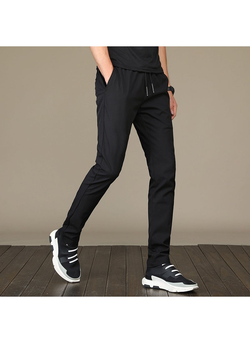 Generic - 2024 New Spring versatile casual pants men's loose straight quick-drying pants sports Korean slim fit trendy trousers - Image 1