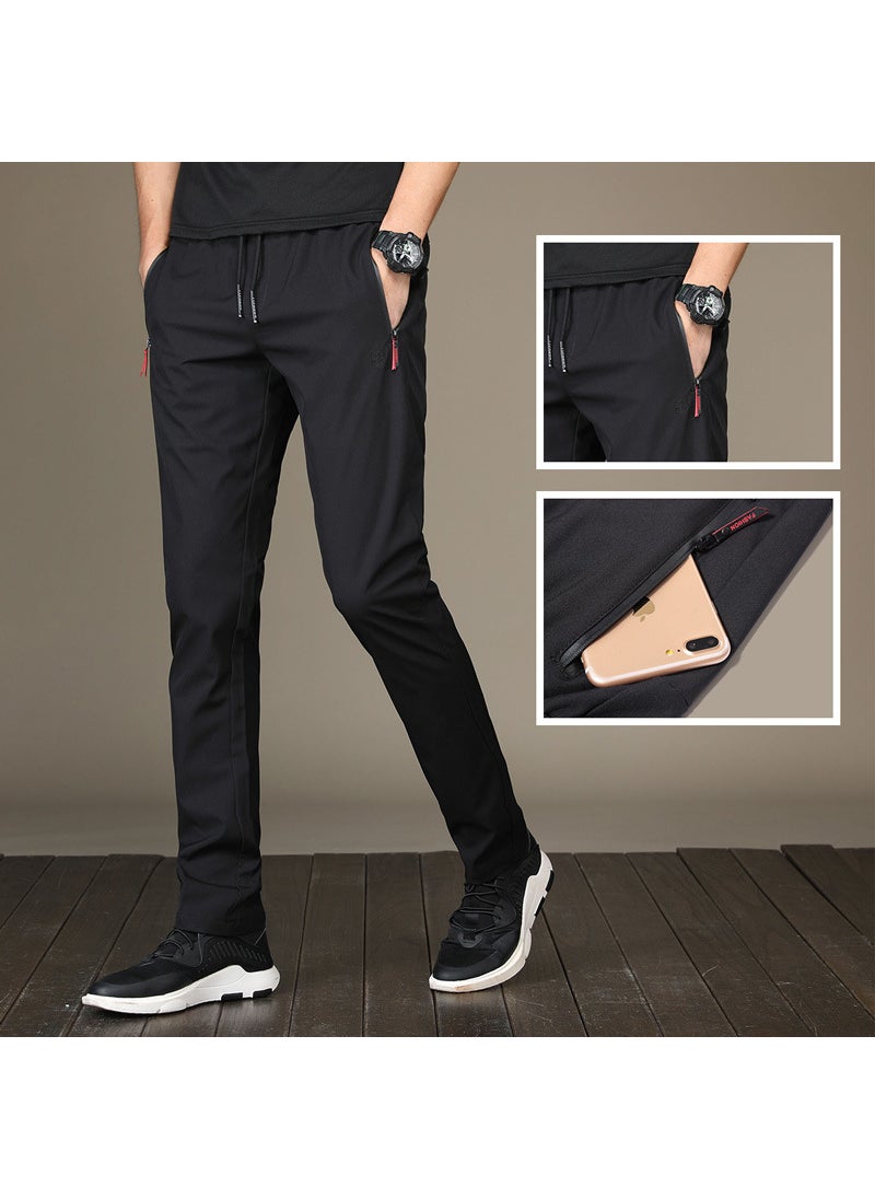 Generic - 2024 New Spring versatile casual pants men's loose straight quick-drying pants sports Korean slim fit trendy trousers - Image 1