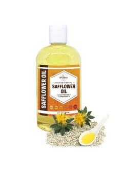 ORGANIC SAFFLOWER OIL 8 oz Premium Cold Pressed Unrefined  100 Pure Safflower Oil for Skin Face Hair Soap Making  Carrier for Essential Oils  Available in Bulk  8 FL OZ
