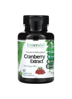 Emerald Laboratories Emerald Laboratories, Cranberry Extract, 500 mg , 60 Vegetable Caps (250 mg per Capsule)  - Image 1