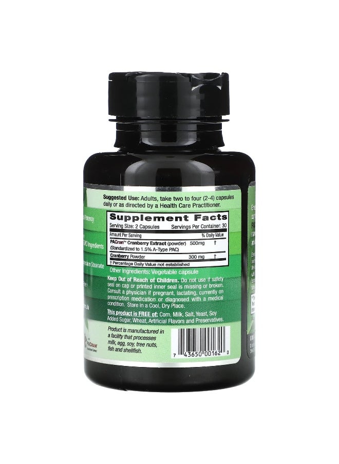 Emerald Laboratories Emerald Laboratories, Cranberry Extract, 500 mg , 60 Vegetable Caps (250 mg per Capsule)  - Image 2