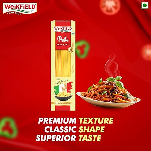 Weikfield Spaghetti Pasta 400g Pouch | Healthy Pasta Made With 100% Durum Wheat Semolina | No Maida | Rich in Protein & Fibre | Non-Sticky | 100% Vegetarian - Image 4