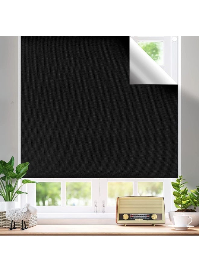 Blackout Blind, Blinds Blackout Curtains, Portable Blackout Blinds, Stick On Window No Drill, Lightweight Design, for Bedroom Nursery Loft Travel RV Car, 300x145cm