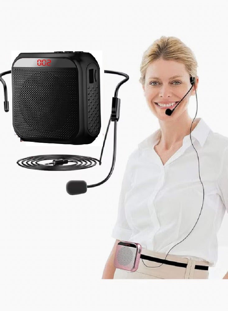 KASTWAVE Portable Rechargeable Voice Amplifier with Wired Microphone Headset - Image 1