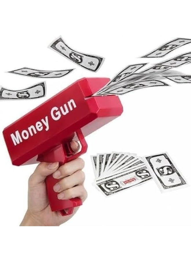 Super Money Guns Playing Spray Money Gun – Make It Rain Toy Gun, Fake Bill Dispenser Money Shooter, Fun Party Toy for Special Occasions, Birthday  Celebration - Image 1