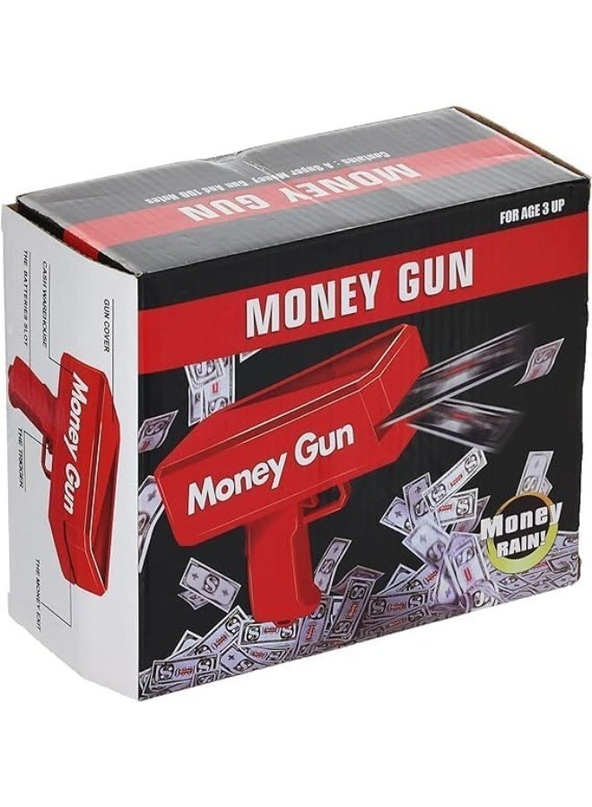 Super Money Guns Playing Spray Money Gun – Make It Rain Toy Gun, Fake Bill Dispenser Money Shooter, Fun Party Toy for Special Occasions, Birthday  Celebration - Image 2