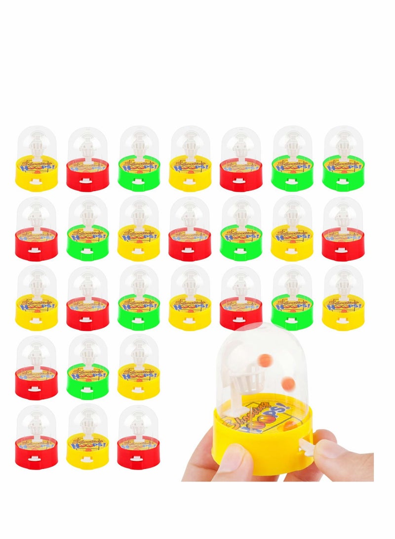 Excefore 28PCS Mini Basketball Shooting Games - Basketball Party Supplies Favors Basketball Finger DesktopTable Game/Handheld Basketball Game - Image 2