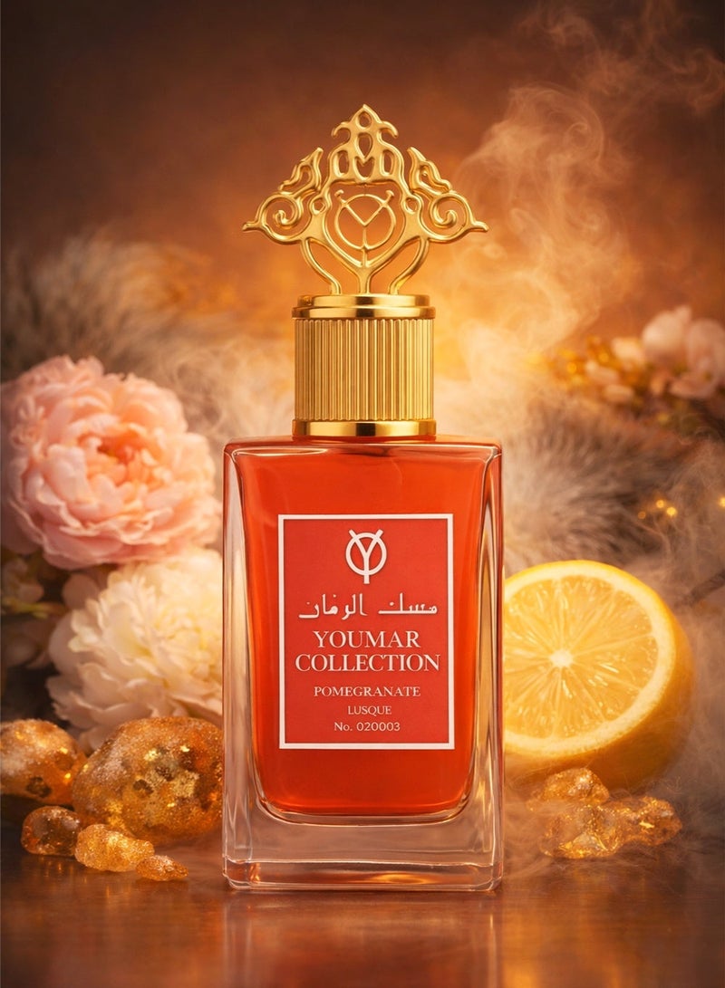 Youmar Collection Pomegranate Musk No. 0003 Luxury Musk Perfume for Men & Women – Long-Lasting Unisex Fragrance with Musky, Floral & Citrus Fresh Notes - Image 1