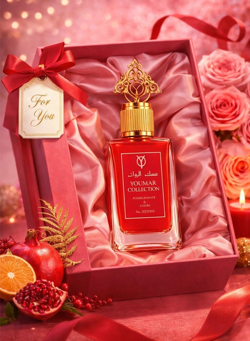 Youmar Collection Pomegranate Musk No. 0003 Luxury Musk Perfume for Men & Women – Long-Lasting Unisex Fragrance with Musky, Floral & Citrus Fresh Notes - Image 3