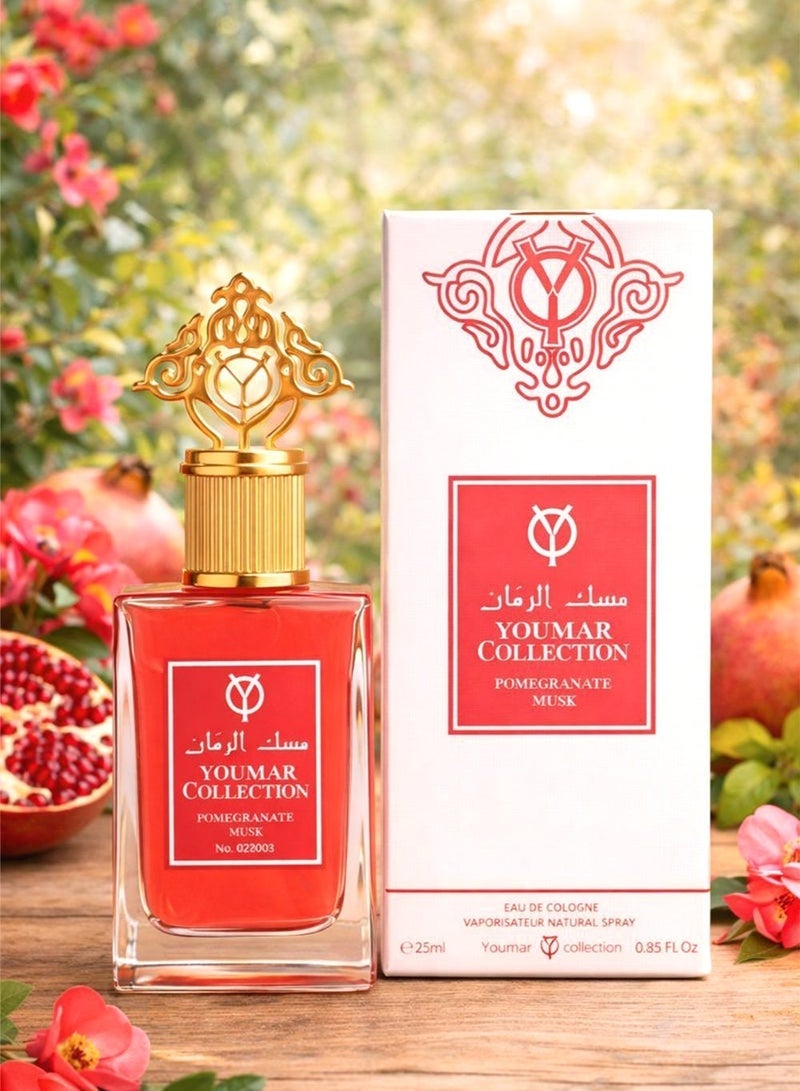 Youmar Collection Pomegranate Musk No. 0003 Luxury Musk Perfume for Men & Women – Long-Lasting Unisex Fragrance with Musky, Floral & Citrus Fresh Notes - Image 5