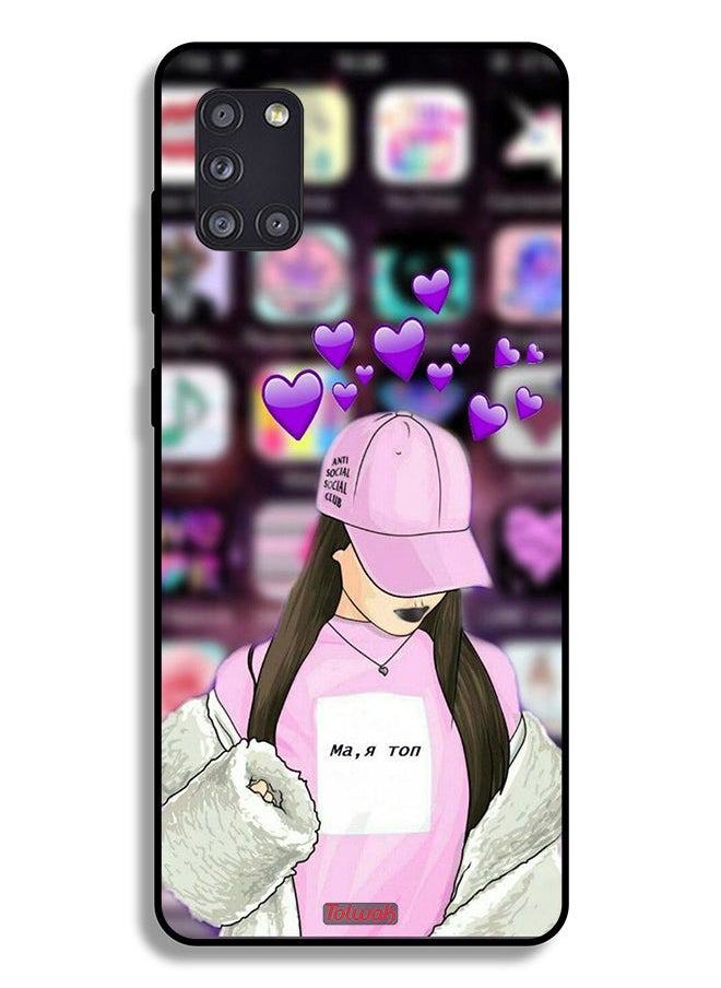 Tolwak - Samsung Galaxy A31 Protective Case Cover Anti Social Club - Image 1