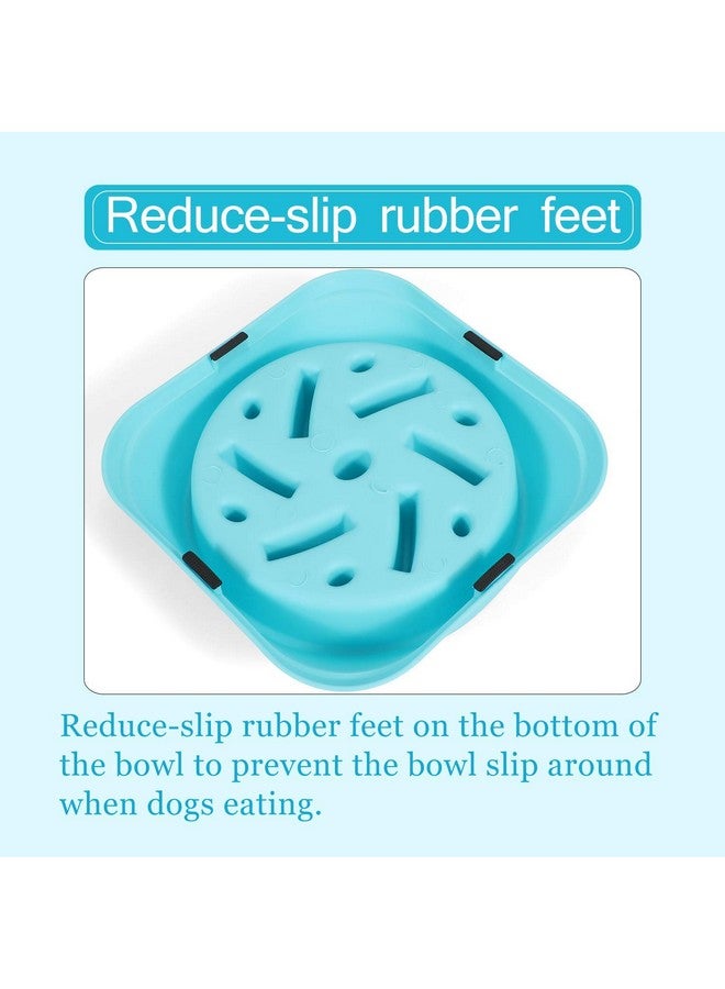 وعاء طعام للكلاب بطيء الأكل، وعاء متين غير سام يمنع الاختناق، تصميم صحي للقطط والكلاب - Image 3