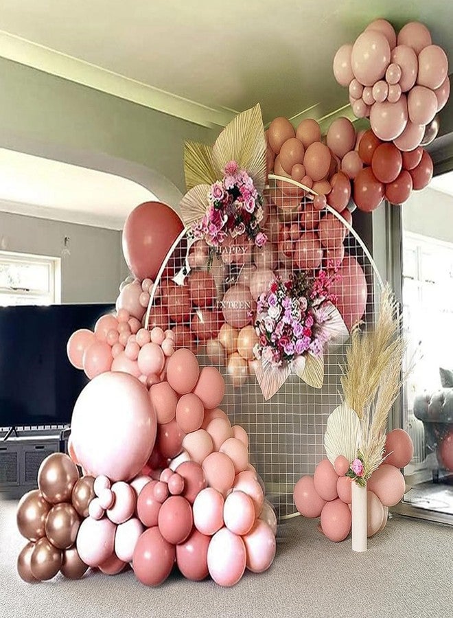 FengRise Retro Blush Pink Balloon Arch Kit-Dusty Pink Cream Peach White Sand Balloon Garland,Boho Pastel Pink Balloons Party Decorations for Birthday,Baby Shower,Wedding Bridal 109PCS - Image 3