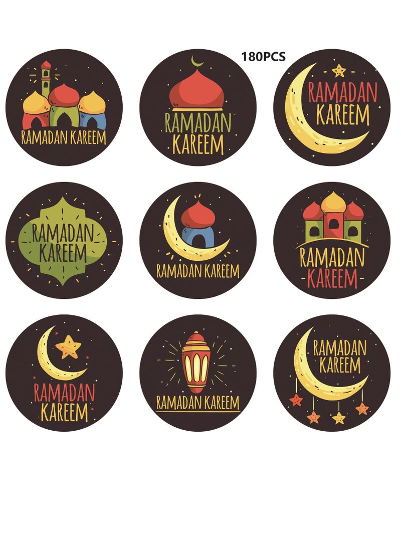 general 180 Pcs Eid Mubarak Stickers For Party Decorations Ramadan Sticker Kit Ramadan Kareem Labels For Eid Party Decorations