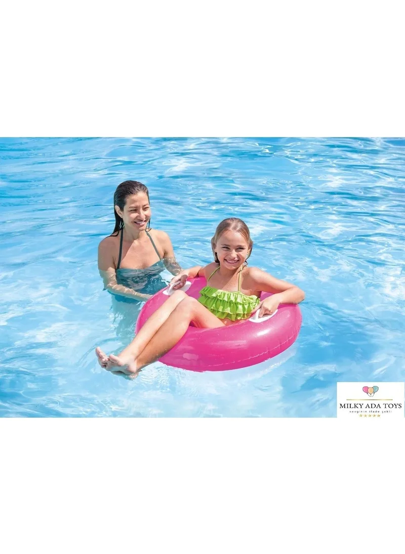 اينتكس Pink Wet Set Collection Inflatable Shiny Bagel 76 Cm/30'' 3 2 Colors 8+
