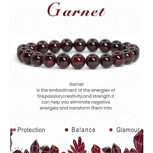 EDMIRIA 7 Day Bracelets | Day wise Healing Meditation Crystal 8mm Gemstones Bracelet for Men & Women (7 day Bracelets) - Image 4