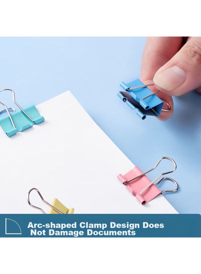 Kingdee 40 Pieces 19mm Colorful Binder Clips, Large Fixed Office Clips, Strong Book Clips, Office Supplies - Image 5