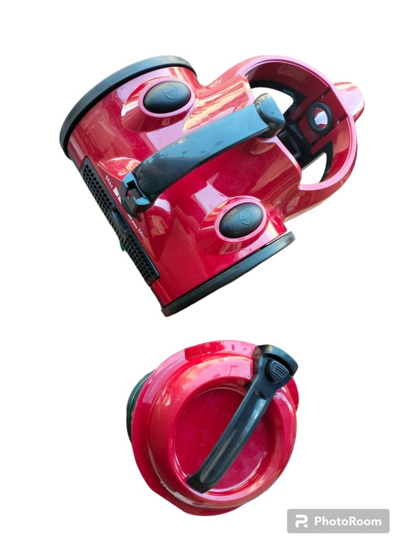 يونيون إير مكنسة كهربائية بدون كيس 2200وات من يونيون اير UVC-2200C-R، احمر في اسود - Image 2